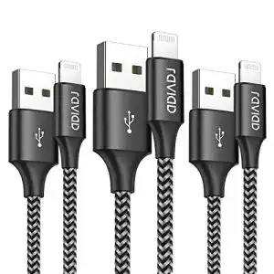 Lightning kabel raviad iphone ladekabel 3 pack 2m