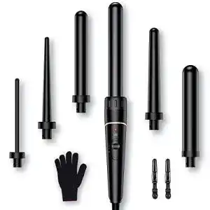 Lockenstab bestope pro grosse und kleine locken set 6 in 1