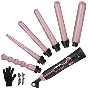Lockenstab nwouiiay set 6 in 1 lockenstaebe 9 25mm