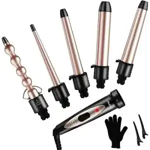 Lockenstab ohuhu set welleneisen keramikbeschichtung