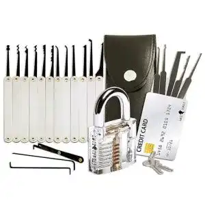 Lockpicking set lock cowboy 20 teilig dietrich lockpicking