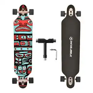 Longboard win max skateboard 7 lagigem ahornholz cruiser