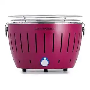Lotusgrill lotusgrill s small kompakt pflaumenlila raucharm