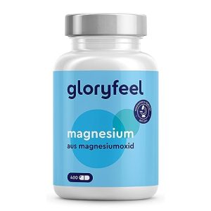 Magnesium Kapsel gloryfeel Magnesium 400 Kapseln, 760mg