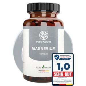Cápsula de magnesio Pure Nature, natural, de alta calidad, honesta