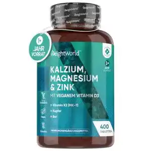 Magnesium kapsel weightworld kalzium magnesium zink