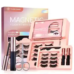Magnetische wimpern mlen diary mit eyeliner tragbare box