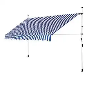Markise detex klemm 350 cm breit hoehenverstellbar handkurbel