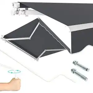 Markise dripex 300 x 250 cm manuell gelenkarm wasserdicht