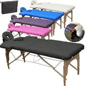 Massageliege beltom mobile massagetisch massagebank 2 zonen