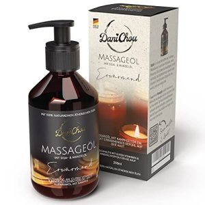 Huile de massage DaniChou ® Réchauffante 250ml à l'huile de soja & huile d'amande