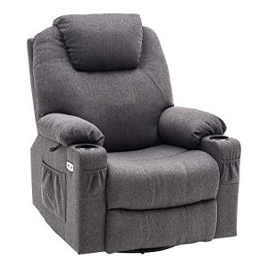 Cadeira de massagem M MCombo cadeira elétrica de relaxamento 240° giratória