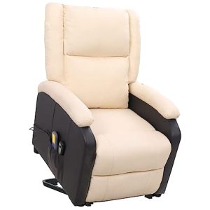 vidaXL masažna stolica, električna stolica sa pomagalom za stajanje