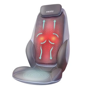 Capa de assento de massagem HoMedics Shiatsu com suporte de massagem nas costas