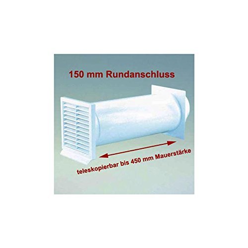 Mauerkasten Kütec 321654, Weiß, 150mm - mauerkasten kuetec 321654 weiss 150mm