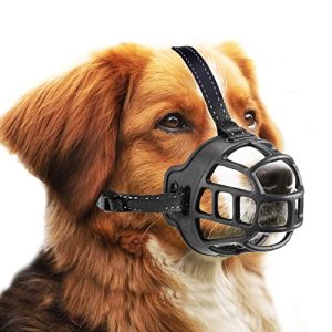 Maulkorb OHCOZZY für Hunde, Silikon-Korb Hund Maulkörbe