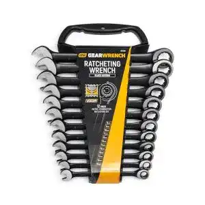 Maulschluessel gearwrench 9412be ring mit ratsche set metrisch