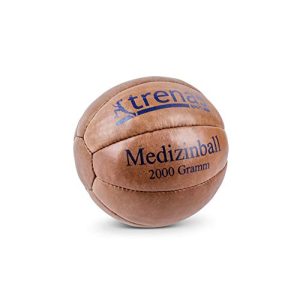 Medicijnbal trenas leer, origineel, 2 kg, medicijnbal, sport