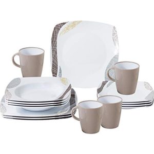Melamine tableware BRUNNER camping tableware set (16 pieces)