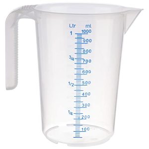 Mérőpohár APS 1 liter, Ø 12 x H: 16,5 cm, műanyag pohár
