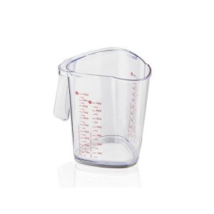 Vaso medidor Leifheit de 1 litro, con escalas medidoras multilingües para harina