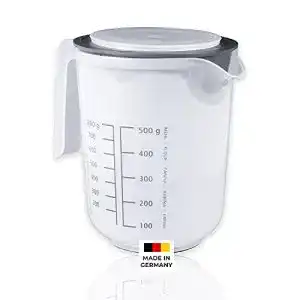 Messbecher wuellner kaiser 1 l volumen messkanne mit deckel