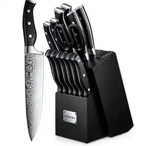 Messerblock d perlla set 14 tlg selbstschaerfend scharf