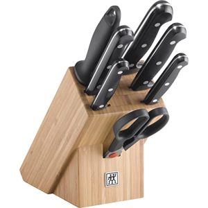 Bloc à couteaux Zwilling Twin Chef, 8 pièces, bloc en bambou