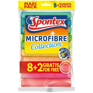 Microfasertuch Spontex Microfibre Allzwecktücher 8+2 Gratis