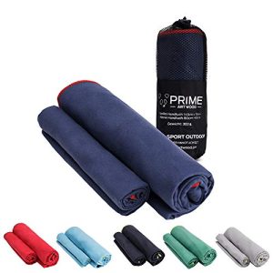 Microfiber towel PRIME ART WOOD ® 140x70cm Navy