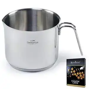 Milchtopf rosmarino edelstahl induktions milchpfanne 1500 ml
