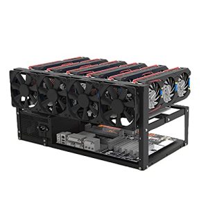 Madencilik Makinası VIVONAS Madencilik Makinası Çerçevesi 6/8 GPU'ya kadar, Çelik Açık