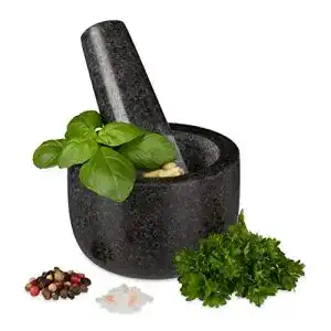 Moerser relaxdays granit mit stoessel robust langlebig gewuerze 1