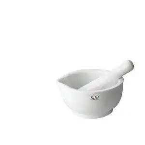 Moerser silit mit stoessel klein 10 cm porzellan
