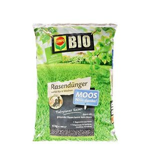 Moss Killer Compo BIO fertilizante para césped musgo: ¡no, gracias!