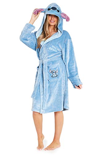 Morgenmantel Damen Disney Lilo & Stitch Bademantel Damen