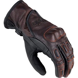 Guantes de moto DXR guantes cortos de moto TTR Marron