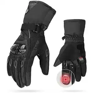 Motorradhandschuhe issyzone unisex erwachsene wasserdicht
