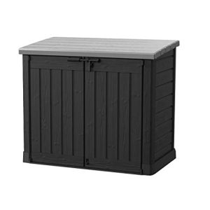 Caja de cubo de basura Keter 17199416 Store it Out Max, negro, 1.200L