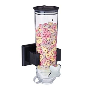Relaxdays cereal dispenser, wall mounting, 1,7 l container, cereals
