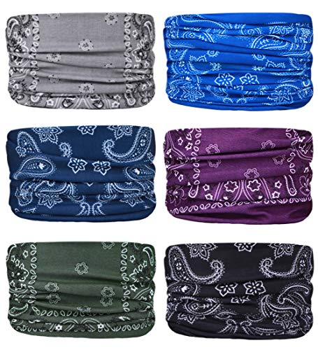 Multifunctional scarf FAYBOX BRIDAL Seamless bandanas 6 pieces