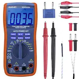 Multimeter kuman digital true rms6000 manuell
