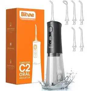 Munddusche bitvae kabellos 3 reinigungsmodi 6 jet tipps