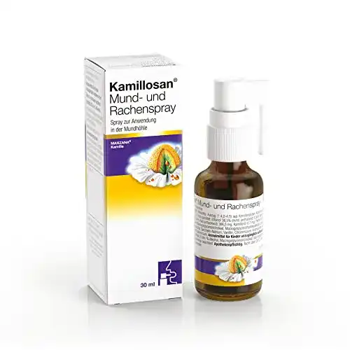 Kamillosan Mund- und Rachenspray mit Kamille und Pfefferminz