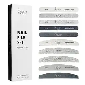 Nagelfeile sincero salon stark set verschiedene koernungen
