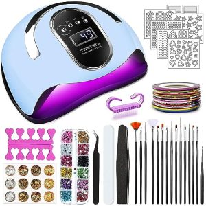 Nail dryer TWBEST Nail Dryer, 168 W UV LED Lamp for Nails
