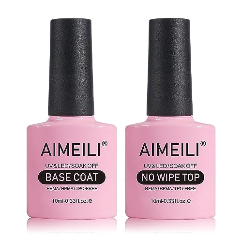 Esmalte de uñas en gel AIMEILI Base Coat Top Coat UV LED