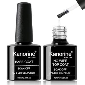 Top coat para unhas Kanorine ™ Base Coat Top Coat UV LED Gel
