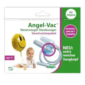 Nasensauger angel vac baby 2 stueck extra weiche saugkoepfe