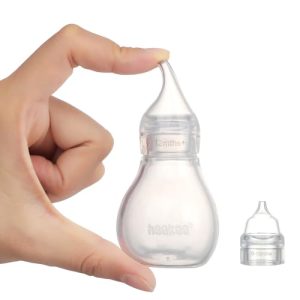 Aspirador nasal de silicona Haakaa, limpiador de nariz seguro para bebés